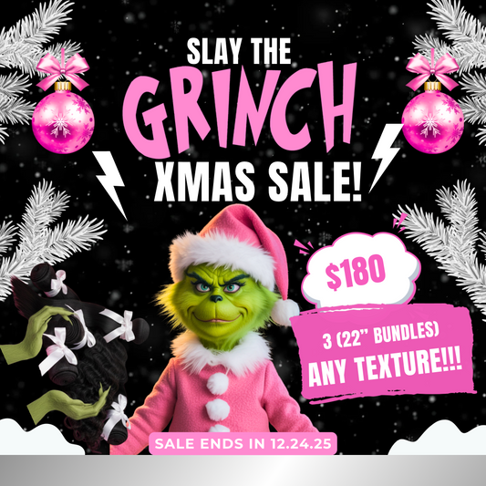 GRINCH XMAS $180 3 ( 20”) Bundles , Any Texture!!
